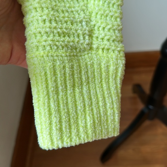 Lime Green Cozy Sweater - Picture 3 of 7